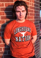 Texas Longhorns Burnt Orange Block Party Short Sleeve T Shirt