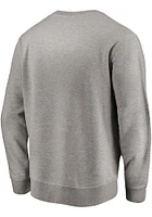 Texas Longhorns Mens Grey Defensive Leader Long Sleeve Crew Sweatshirt