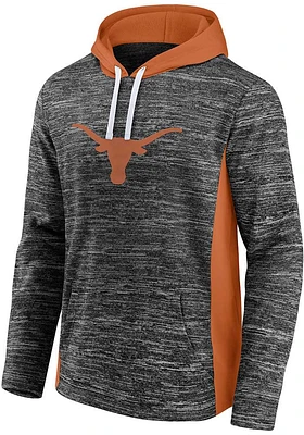 Texas Longhorns Mens Charcoal Chiller Fleece Hood