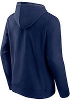 Notre Dame Fighting Irish Mens Navy Blue Blocked Fleece Long Sleeve Full Zip Jacket
