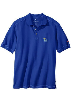 Tommy Bahama Kansas Jayhawks Mens Blue Emfielder Short Sleeve Fashion Polo
