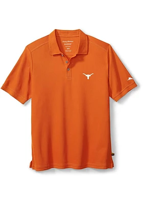 Tommy Bahama Texas Longhorns Mens Burnt Orange Emfielder Short Sleeve Fashion Polo