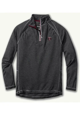 Tommy Bahama Texas A&M Aggies Mens Charcoal Firewall Long Sleeve Qtr Zip Fashion Pullover