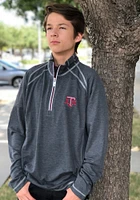 Tommy Bahama Texas A&M Aggies Mens Charcoal Firewall Long Sleeve Qtr Zip Fashion Pullover