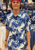 Tommy Bahama Kentucky Wildcats Mens Blue Sport Harbor Island Short Sleeve Dress Shirt