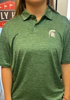 Tommy Bahama Michigan State Spartans Mens Green Delray Short Sleeve Fashion Polo