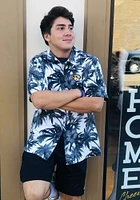 Tommy Bahama Missouri Tigers Mens Black Sport Harbor Island Short Sleeve Dress Shirt