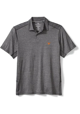 Tommy Bahama Texas Longhorns Mens Charcoal Delray Short Sleeve Fashion Polo