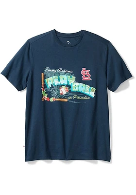 Tommy Bahama St Louis Cardinals Navy Blue Play Ball Short Sleeve T Shirt