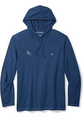 Tommy Bahama Kansas City Royals Mens Navy Blue Bali Beach Long Sleeve Hoodie