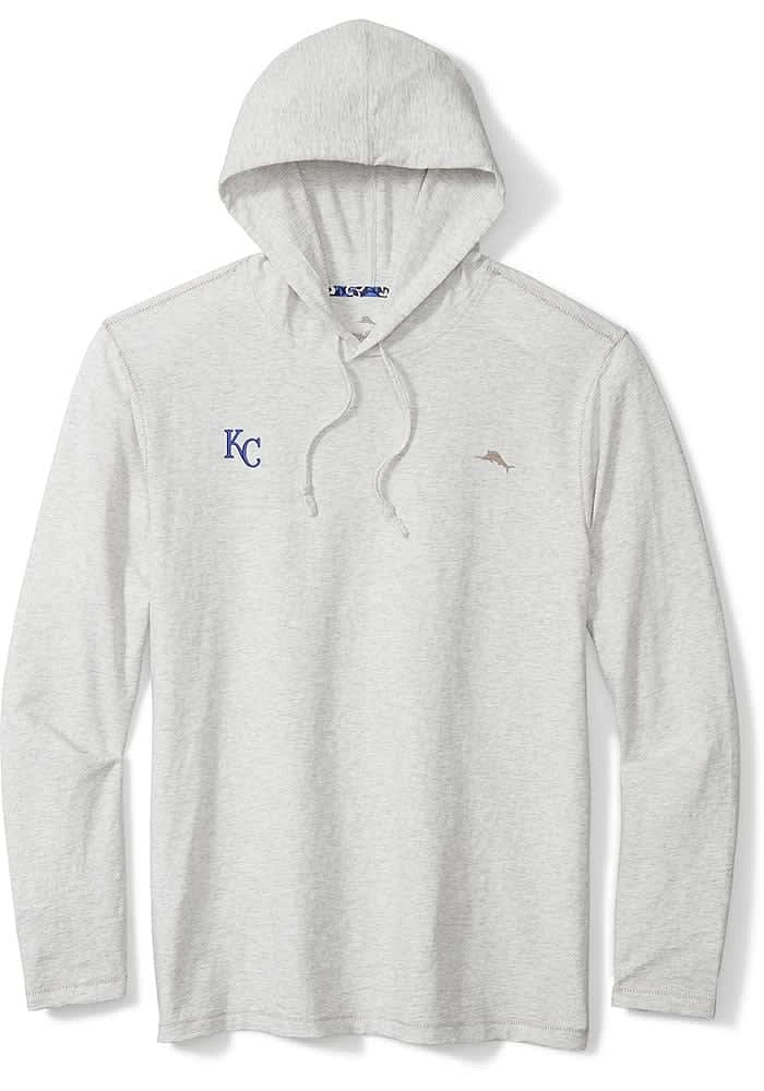 Tommy Bahama Kansas City Royals Mens Oatmeal Bali Beach Long Sleeve Hoodie