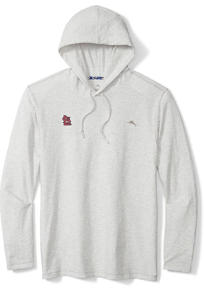 Tommy Bahama St Louis Cardinals Mens Oatmeal Bali Beach Long Sleeve Hoodie