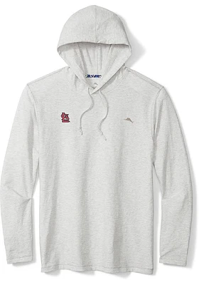 Tommy Bahama St Louis Cardinals Mens Oatmeal Bali Beach Long Sleeve Hoodie