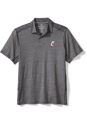 Tommy Bahama Cincinnati Bearcats Mens Charcoal Delray Short Sleeve Fashion Polo