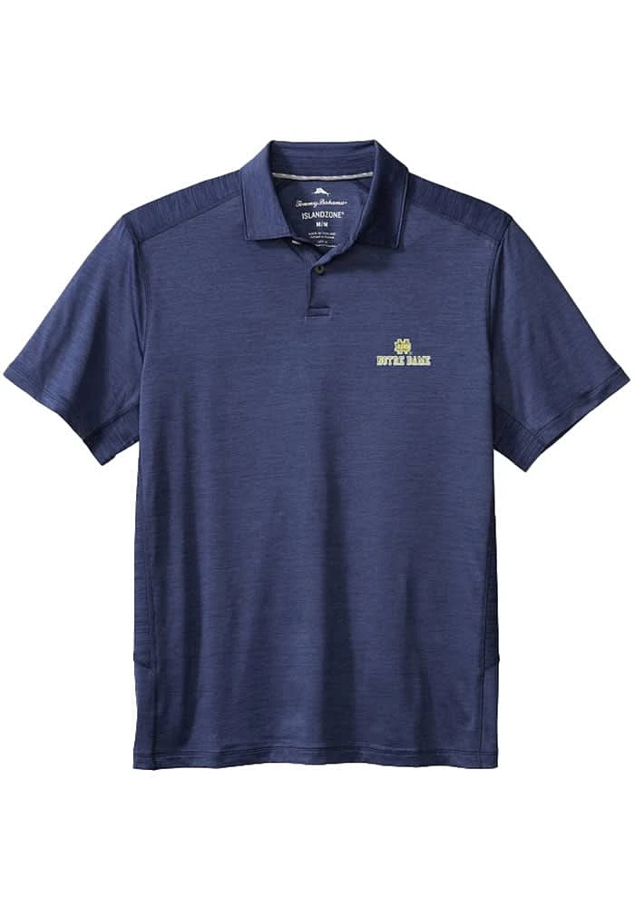 Tommy Bahama Notre Dame Fighting Irish Mens Navy Blue Delray Short Sleeve Fashion Polo