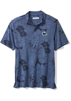 Tommy Bahama Penn State Nittany Lions Mens Navy Blue Miramar Blooms Short Sleeve Fashion Polo