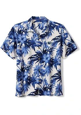 Tommy Bahama Penn State Nittany Lions Mens Navy Blue Sport Harbor Island Hibiscus Silk Camp Short..