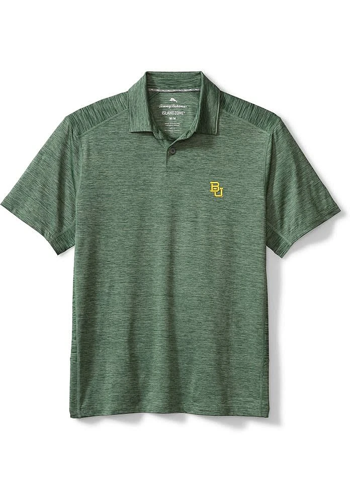 Tommy Bahama Baylor Bears Mens Green Delray Short Sleeve Fashion Polo