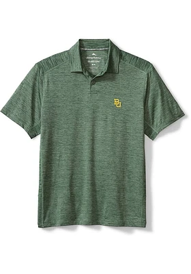 Tommy Bahama Baylor Bears Mens Green Delray Short Sleeve Fashion Polo