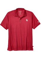 Tommy Bahama Oklahoma Sooners Mens Red Sports Emfielder Short Sleeve Fashion Polo