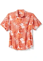 Tommy Bahama Oklahoma State Cowboys Mens Orange Coconut Point Playa Flora Short Sleeve Dress Shirt