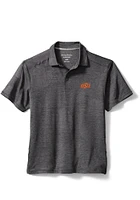Tommy Bahama Oklahoma State Cowboys Mens Black Palm Coast Delray Frond Short Sleeve Fashion Polo