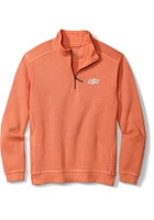 Tommy Bahama Oklahoma State Cowboys Mens Orange Sport Nassau Long Sleeve Qtr Zip Fashion Pullover
