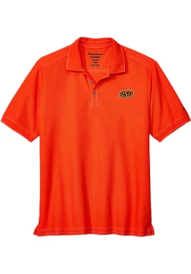 Tommy Bahama Oklahoma State Cowboys Mens Orange Sports Emfielder Short Sleeve Fashion Polo