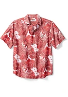 Tommy Bahama Texas A&M Aggies Mens Maroon Coconut Point Playa Flora Short Sleeve Dress Shirt