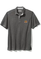 Tommy Bahama Cincinnati Bengals Mens Black SPORT PARADISO COVE Short Sleeve Polo