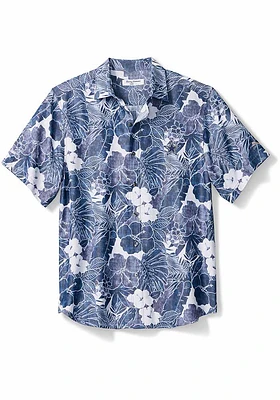 Tommy Bahama Dallas Cowboys Mens Navy Blue SPORT COCONUT POINT PLAYA Short Sleeve Dress Shirt