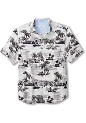 Tommy Bahama Chicago White Sox Mens Black Sport Tropical Horizons Shirt Short Sleeve Dress