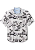 Tommy Bahama Chicago White Sox Mens Black Sport Tropical Horizons Shirt Short Sleeve Dress