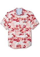 Tommy Bahama St Louis Cardinals Mens Red Sport Tropical Horizons Shirt Short Sleeve Dress