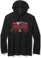 Tommy Bahama Cleveland Browns Mens Black Artsy Palms Long Sleeve Hoodie