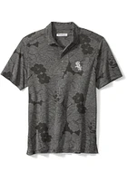 Tommy Bahama Chicago White Sox Mens Black Miramar Blooms Short Sleeve Polo