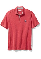 Tommy Bahama St Louis Cardinals Mens Red Sport Paradiso Cove Short Sleeve Fashion Polo