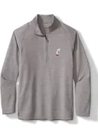 Tommy Bahama Cincinnati Bearcats Mens Grey Play Action Long Sleeve 1/4 Zip Pullover