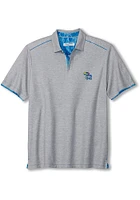 Tommy Bahama Kansas Jayhawks Mens Grey Sport Tailgater Short Sleeve Fashion Polo