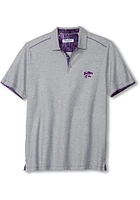 Tommy Bahama K-State Wildcats Mens Grey Sport Tailgater Short Sleeve Fashion Polo