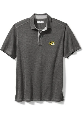 Tommy Bahama Missouri Tigers Mens Grey Sport Paradiso Cove Short Sleeve Fashion Polo