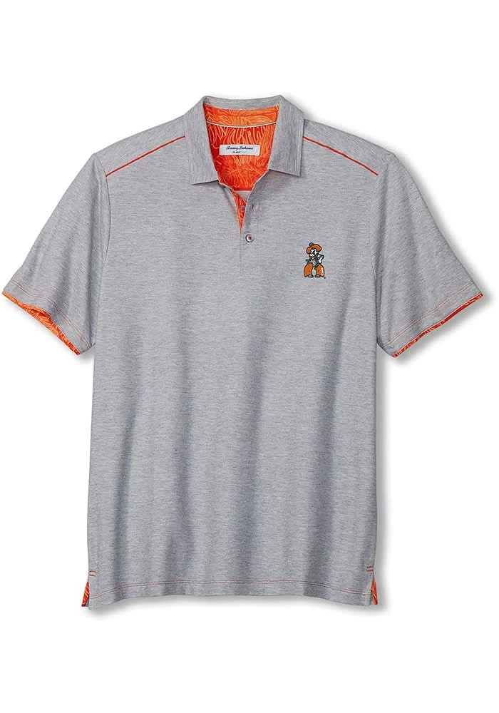 Tommy Bahama Oklahoma State Cowboys Mens Orange Sport Tailgater Short Sleeve Fashion Polo