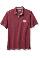 Tommy Bahama Texas A&M Aggies Mens Maroon Sport Paradiso Cove Short Sleeve Fashion Polo