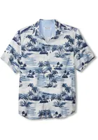 Tommy Bahama Kentucky Wildcats Mens Blue Sport Tropical Horizons Short Sleeve Dress Shirt