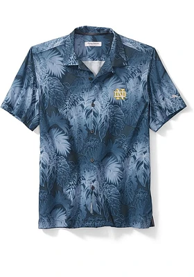 Tommy bahama Notre Dame Fighting Irish Mens Navy Blue Sport Coast Luminescent Fronds Camp S..