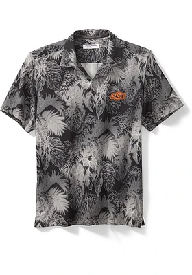 Tommy bahama Oklahoma State Cowboys Mens Black Sport Coast Luminescent Fronds Camp Short ..