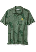 Tommy Bahama Baylor Bears Mens Green Miramar Blooms Short Sleeve Fashion Polo