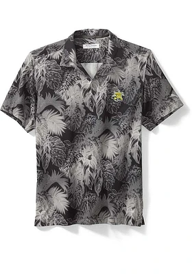 Tommy Bahama Wichita State Shockers Mens Black Sport Coast Luminescent Fronds Camp Short Sl..
