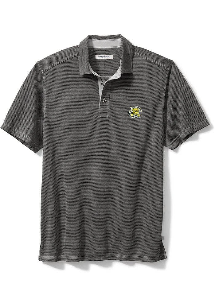 Tommy Bahama Wichita State Shockers Mens Charcoal Sport Paradiso Cove Short Sleeve Fashion Polo