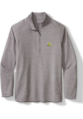 Tommy Bahama Wichita State Shockers Mens Grey Play Action Long Sleeve Qtr Zip Pullover